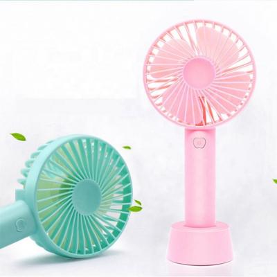 China Hotel Hand Held Propeller Speed Adjustable Battery Powered USB Rechargeable Personal Mini Fan for sale