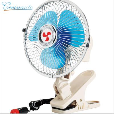 China Hot Sale 6inch Car Roof Air Fan Car Roof Air Fan With Clip Heavy Bus 12V/24V Fan for sale
