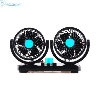 China 360 Swivel Fit Air Cooler 24V 12V DC 12 Volt Car Interior Easy Cooling Fan for sale