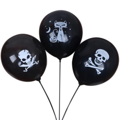 China 2023 Modern And Luxurious Halloween Decoration Kids Party Balloons New Print Set Latex Pumpkin Balloon for sale