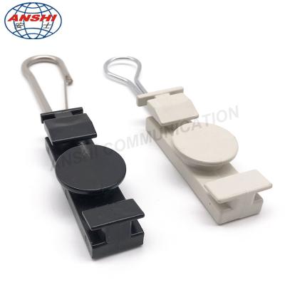 China Tipo abrazadera de los accesorios ANSHI FTTX S del cable de la fibra de la caja de distribución de FTTH del callejón sin salida de las sujeciones del acero inoxidable en venta