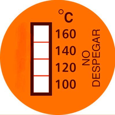 China Restaurants Unumkehrbare Temperaturempfindliche Etiketten 100-160°C für Hochtemperaturanwendungen zu verkaufen