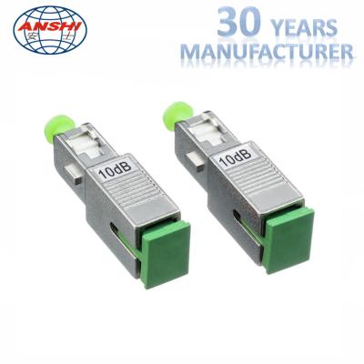 China Metal SC ótico APC 5dB 7dB 10dB do atenuador da fibra dos acessórios da fibra ótica à venda