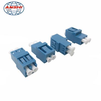 China El tipo alto-bajo LC/UPC-LC/UPC de Anshi duplica el adaptador estándar unimodal de la fibra óptica OS2 en venta