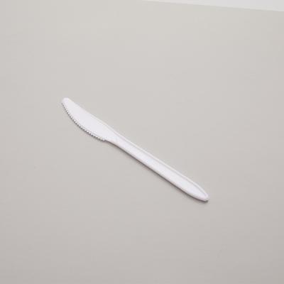 China Disposable Reusable Knife Fork Spoon Set Compostable Plastic Spoon Hotel Fork Knife Large Disposable Plastic Knife for sale