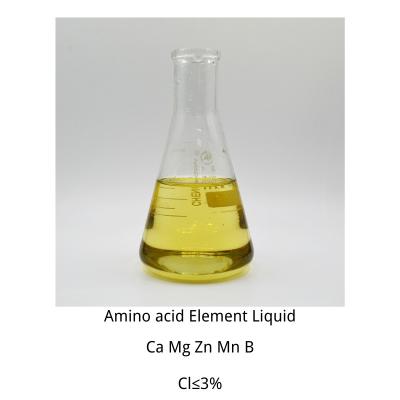 China Ph3-5 Amino Acid Liquid Fertilizer With Ca Mg Zn B Mn Yellow Liquid Amino Acid Organic Fertilizer for sale