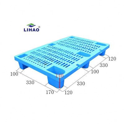 China Cheap Single Faced Design 100% Virgin Light Duty PP Durable Plastic Pallet 1000*600*140mm for sale
