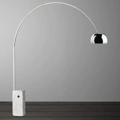 China Lighting Functions Modern Classic Design Home Office Decorative LED Arc Floor Lamp With Marble Base for sale