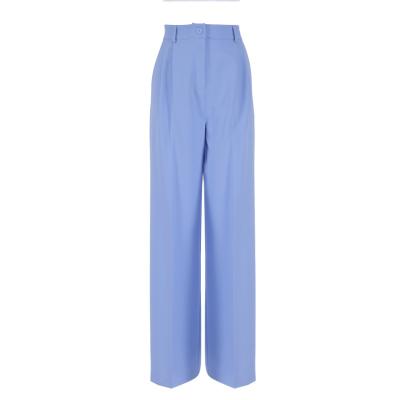China Casual Black High Waist Zipper Anti-wrinkle Women Satin Wide Leg Loose Long Clothing For Women Pants for sale