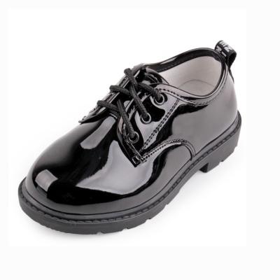 China Autumn Brand New Engladn Style Deodorization White Black Children's Leather Shoes For Party Wedding for sale