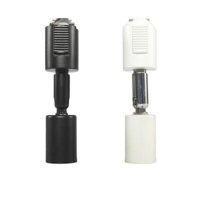 China Japanese Modern Track Light Holder Fitting Base E 17 Bulb Socket Led Track Light Housing YL-903 for sale