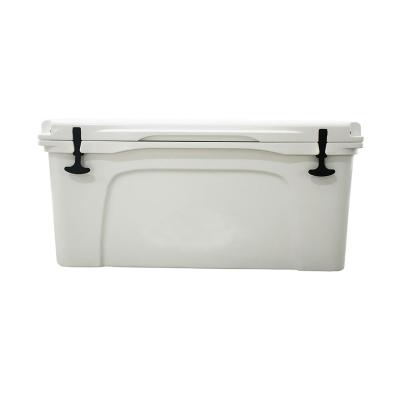 China Waterproof 65L Rotomolded Insulated Plastic Ice Chest Camping Cooler Box For Outdoor Camping for sale