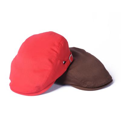 China Custom Made Cozy Ivy Caps For Men Flat British Logo Cotton Polyester Newsboy Winter Hats for sale