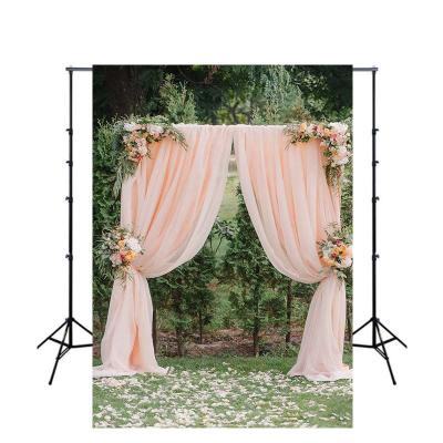China Non-reflection custom wedding decoration vinyl photography backdrop beautiful with good price and best quality for sale