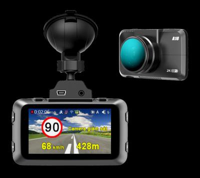 China 2020 NIGHT VISION Russian Database Speedcam Dual Lens 1080p Car DVR with Magnetic Bracket Edog Dash Camera 2 Combo in 1 with FULL Built-in GPS for sale