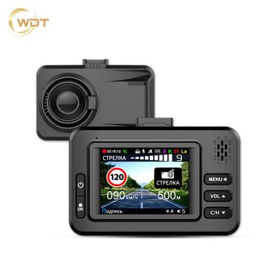 China Super Capacitor Built Inside Car Russian Vehicle Detector Rader Black Box GPS 3 in 1 Combo Car Camera Dash Cam 1080P dvr radar signature for sale