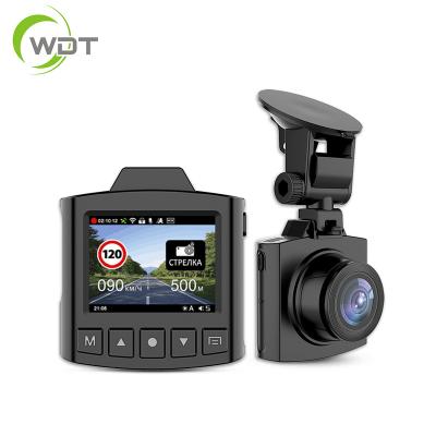 China Motion detection 2 in 1 combo car camera dash cam 1080P dvr GPS speedcam detector car for sale