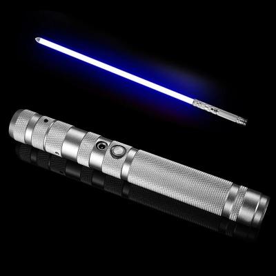 China Metal Rechargeable High Gloss Sword Quality Shows Black Light RGB Lightsaber Lighting Up Strength FX Sword for sale