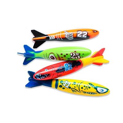 China Colorful Scuba Diving Toys Wholesale Rocket Fun Pool Diving 4 Sea Toys Slide Shark Swim Slide Toy Water Submarines for sale