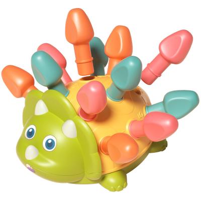 China Children's Learing Toys Early Education Enlightenment Toy Baby Concentration Training Color Number Knowledge Mosaic Hedgehog for sale