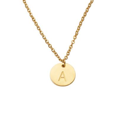 China FASHIONABLE Custom Made Stylish Women Initial Letter Necklace Personalized Alphabet Letter Pendant Necklace for Girls for sale