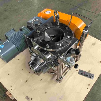 China Plastic Granule Pneumatic Conveying Anti Shear Stainless Steel Rotary Valve Airlock for sale