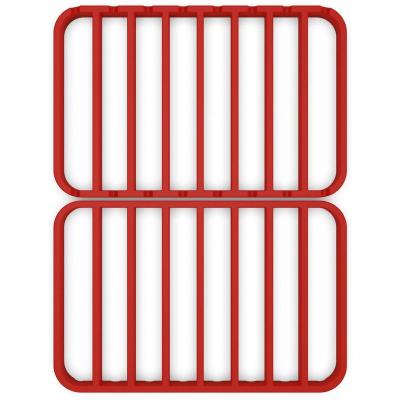 China Silicone Dustproof Roasting Rack Heavy Duty Cooling and Baking Rack Fits Jelly Roll Sheet Pan Oven Roast Rack Safe Wire Rack for Baking for sale