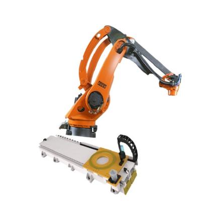 China KR 40 PA 4 Axes Palletizing Kuka Robot Arm Payload 40KG With GBS Robot Rail for sale