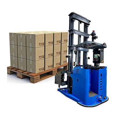 China Brand New NDC Laser Navigation 1.5 Ton High Lift Stacker Warehouse And Industrial Work Diesel Powered Stacker Forklift for sale