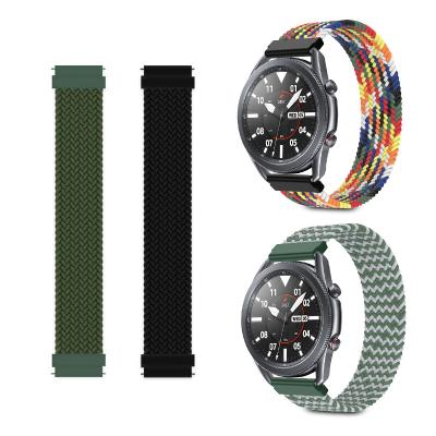 China Apparel Accessories For Samsung Galaxy 42mm 46mm Speed S3 Huami Amazfit Bip Huawei GT 2 20mm Buckle Nylon Watch Band 22mm for sale
