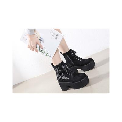 China 2021 new fabric China trend fashion high winter boots bare thigh high heel thin elastic cheap ladies boots for sale