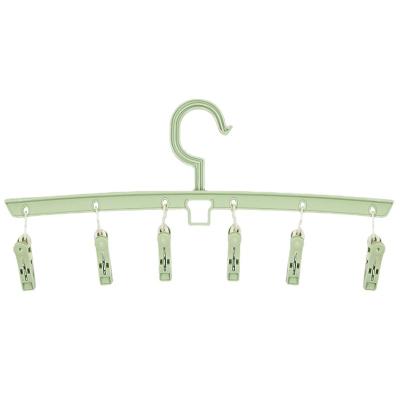 China Factory Direct Sales Household Environmentally Friendly Material Daily Clip 6 Hanger Underwear Windproof Socks Clip Plastic Clothes Clip for sale