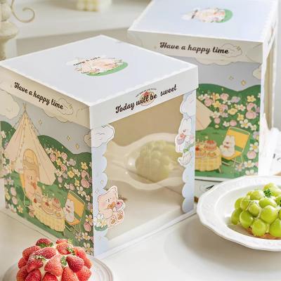China Customizable Paper Thickness Cake Boxes for Biscuit Protection and Presentation for sale
