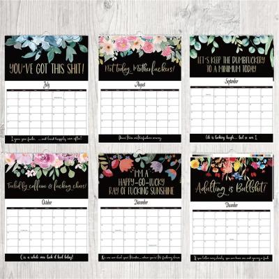 China Monthly View Layout December End Month Business Branded Custom Desk Calendars for Branding for sale