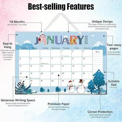 China 12 Photos Custom Wall Calendars Spiral Binding For Corporate Gifts for sale