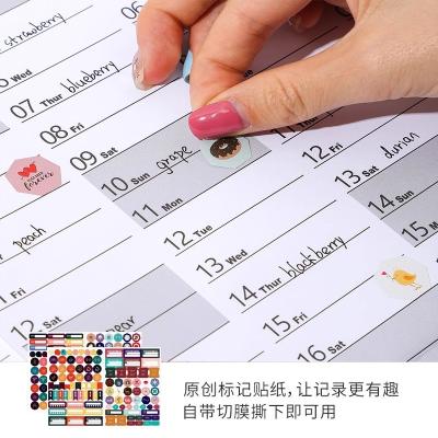 China Impressão de calendário personalizado Tipo de papel brilhante Forma retangular à venda