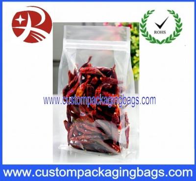 Cina Chiaro lato di plastica Gussest delle borse di imballaggio per alimenti con il peperoncino rosso secco chiusura lampo in vendita