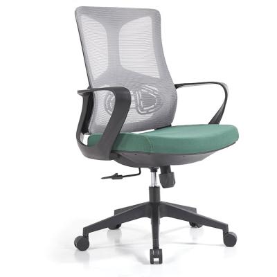 China Cooling Ergonomic SOHO Offices Mesh Swivel Modern Chair Manager Staff Working Lift Movable Meeting Room Office Chairs for sale