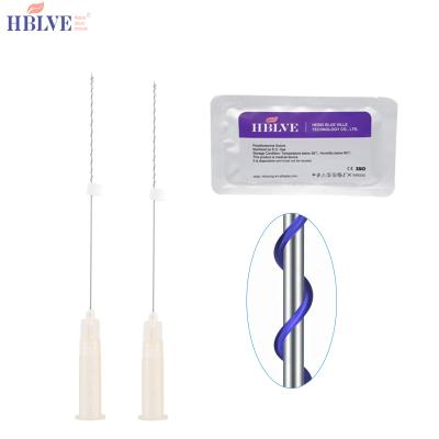 China Skin Lift HBLVE Sharp Needle Cannula Pdo Screw Tooth Wire /pdo Screw Tooth Brow Elevator for sale