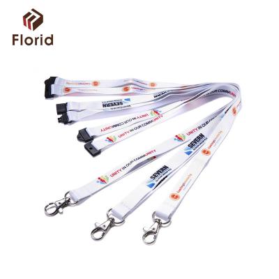China Advertising Custom Souvenir Gifts Full Color Printing Neck Lanyards With Iron Piece for sale