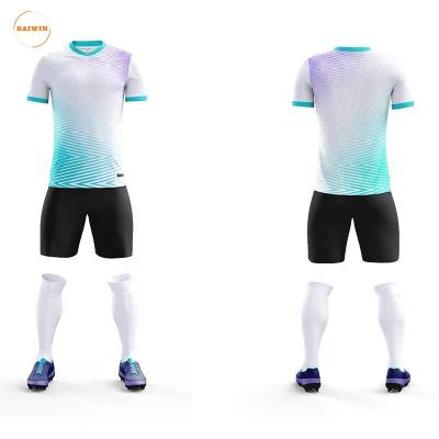 China Sets hot sale OEM Customized Fashion Sportswear Technology pattern soccer wear Lightweight Series wholesale football jersey for sale