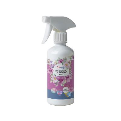 China Rose Fragrance Household Laundry Deodorant Spray Liquid Antiseptic Fabric and Sanitizer Spray for sale