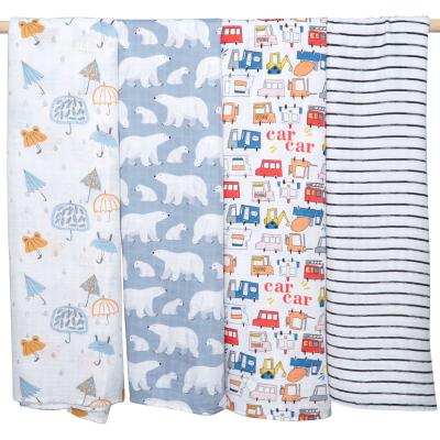 China Breathable Comfy And Soft Muslin Wrap Covers Organic Bamboo Baby Blanket for sale