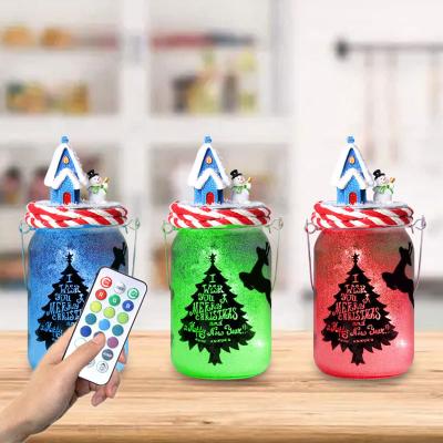 China Amazon Children's Birthday Gift LED Glass Bottle Mason Jar DIY Creative Post-modern Plastic Fairy Lights for sale