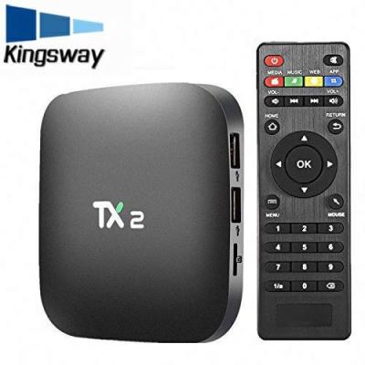 China 2018 Latest High Speed HD-MI In Market Box Tx2 R2 Rockchip Rk3229 1 8g Android 6.0 TV 4k Android TV With BT 4.0 Set Top Box for sale