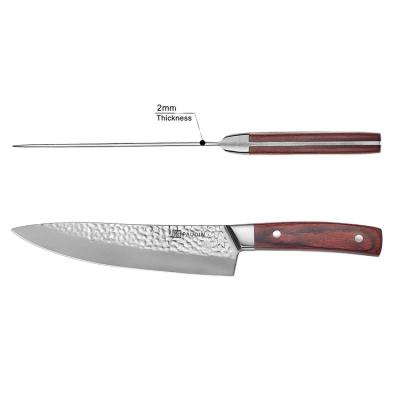 China Sustainable Chef Knife Kitchen Knife 8 Inch German High Carbon Stainless Steel Knife With Ergonomic Handle, Ultra Sharp for sale