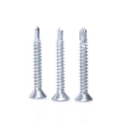 China Countersunk Pan Galvanized Drill Tail Screw Stainless Steel Countersunk Drill Tail Main Thread for sale