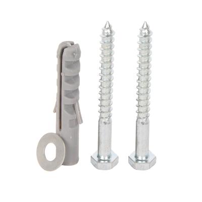 China Pan Expansion Tube Straight Down Bolt Socket Rubber Hex Expansion Wood Screw for sale