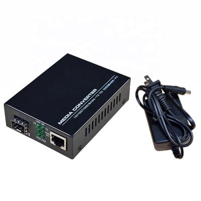 China FTTH FTTB FTTX Network SFP Media Converter 10/100/1000 Base Media Converter Fiber Optic Media Converter 10/100/1000 for sale