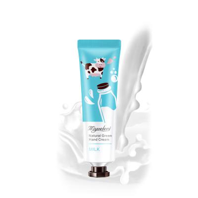 China Wholesale Anti Aging Mini Vegan Natural Korean Nourishing Lotion Moisturizing Whitening Goat Milk Hand Cream for sale